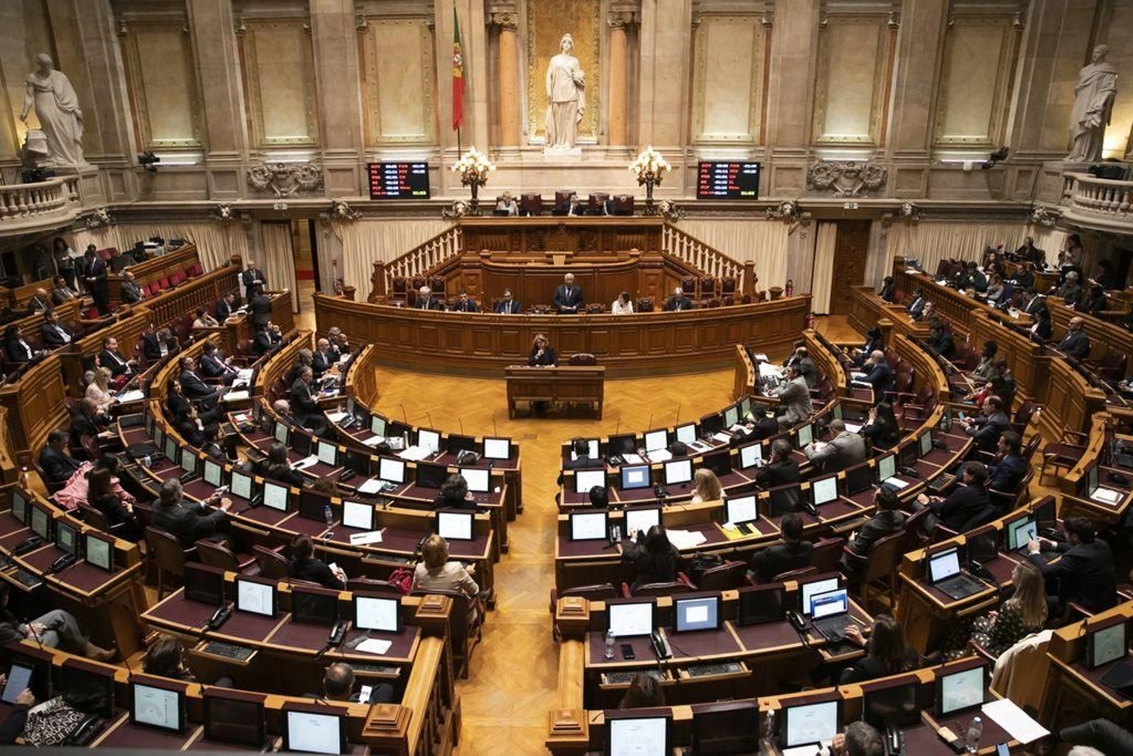 La Cámara de los diputados portuguesa en Lisboa.