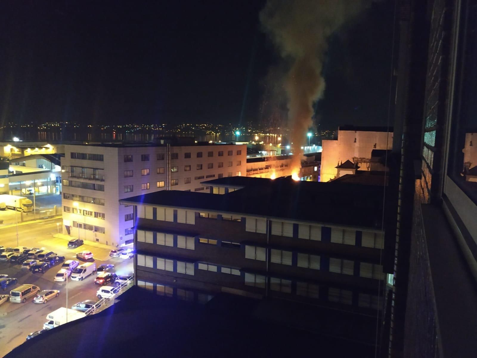 El incendio esta madrugada