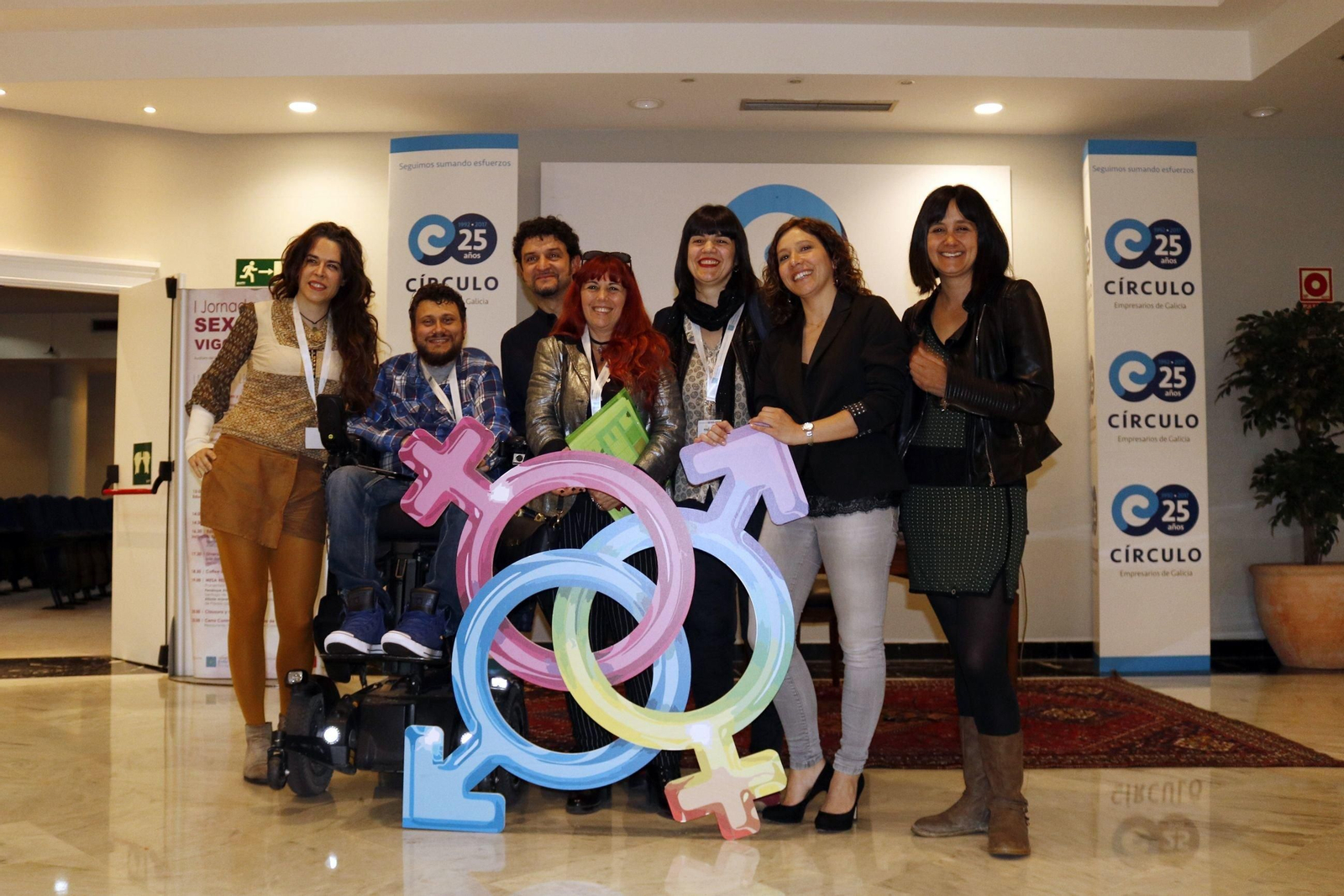 Las Jornadas de Sexología se celebraron en el salón de actos del Club Financiero de Vigo.