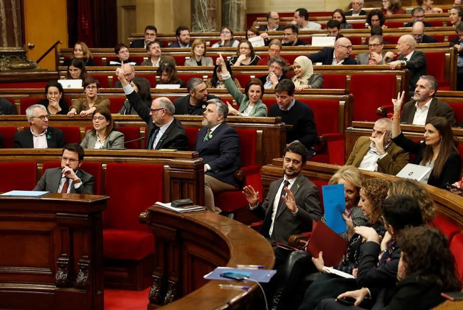 El pleno del Parlament