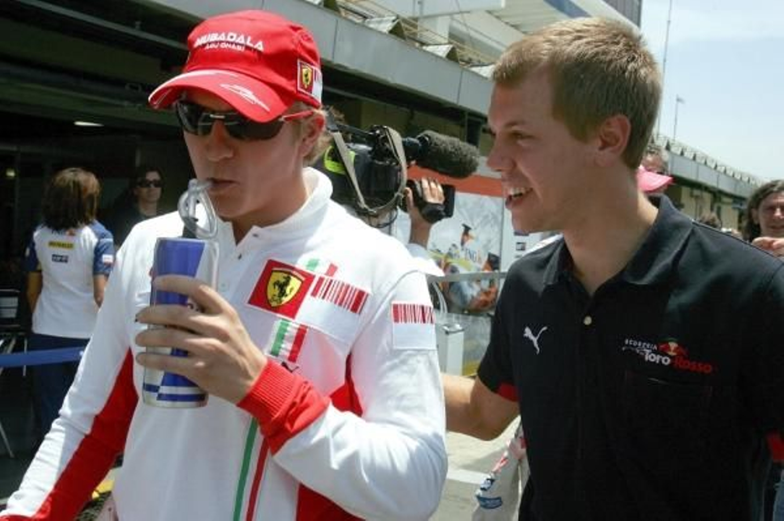 Kimi Raikkonen antes del Gran Premio de Brasil.