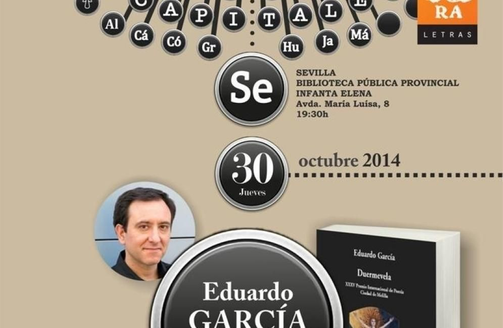 Cartel de presentación del último Premio Internacional de Poesía Ciudad de Melilla