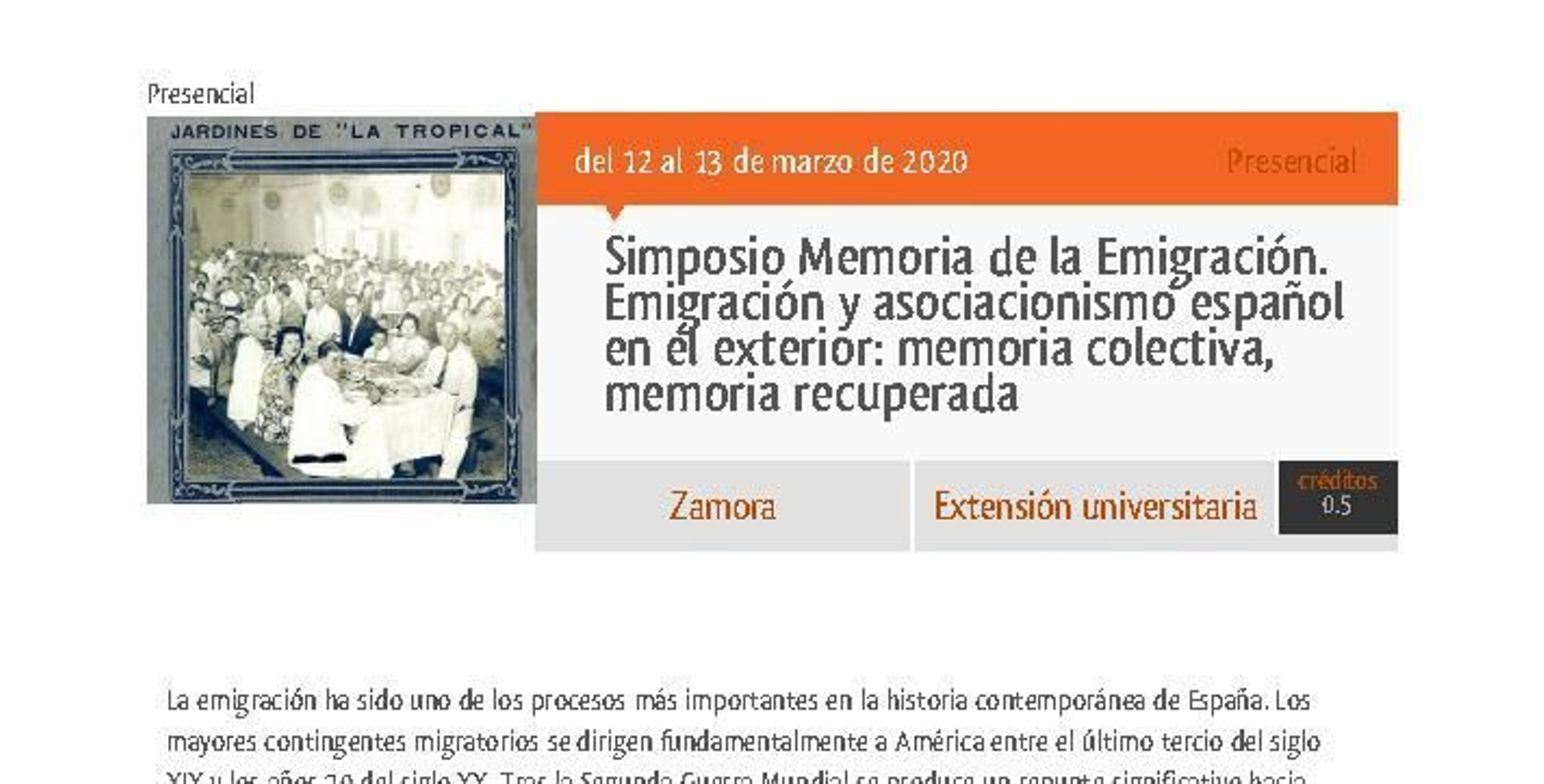 UNED Zamora Emigración web