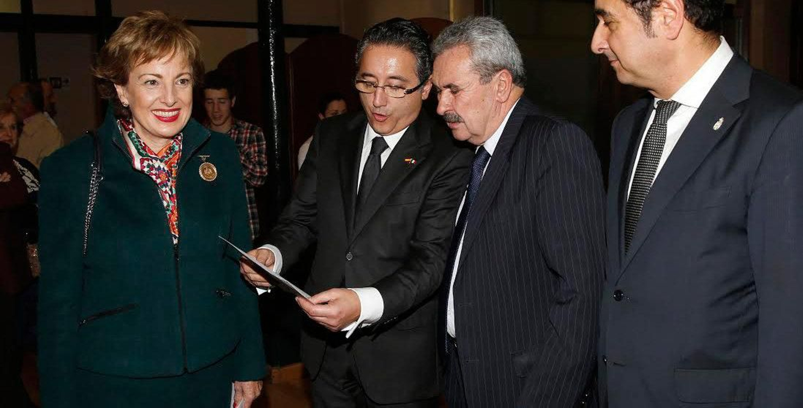 En la imagen la embajadora de México en España, el cónsul honorario de México en Asturias, el consejero de Economía y Empleo, y el director general de Comercio y Turismo del Principado.