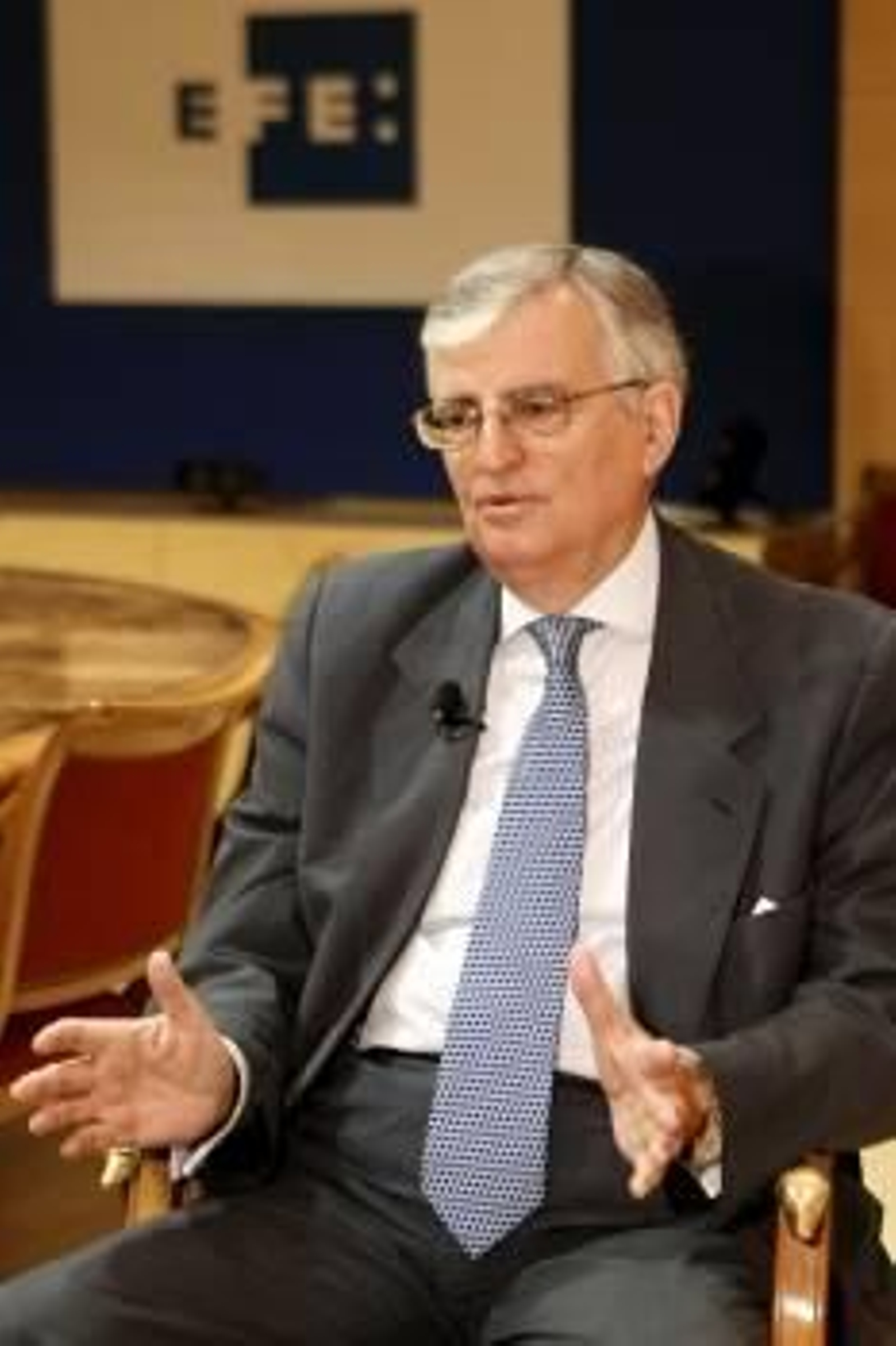 El fiscal general del Estado Eduardo Torres-Dulce durante la entrevista. (Foto: J.L PINO)