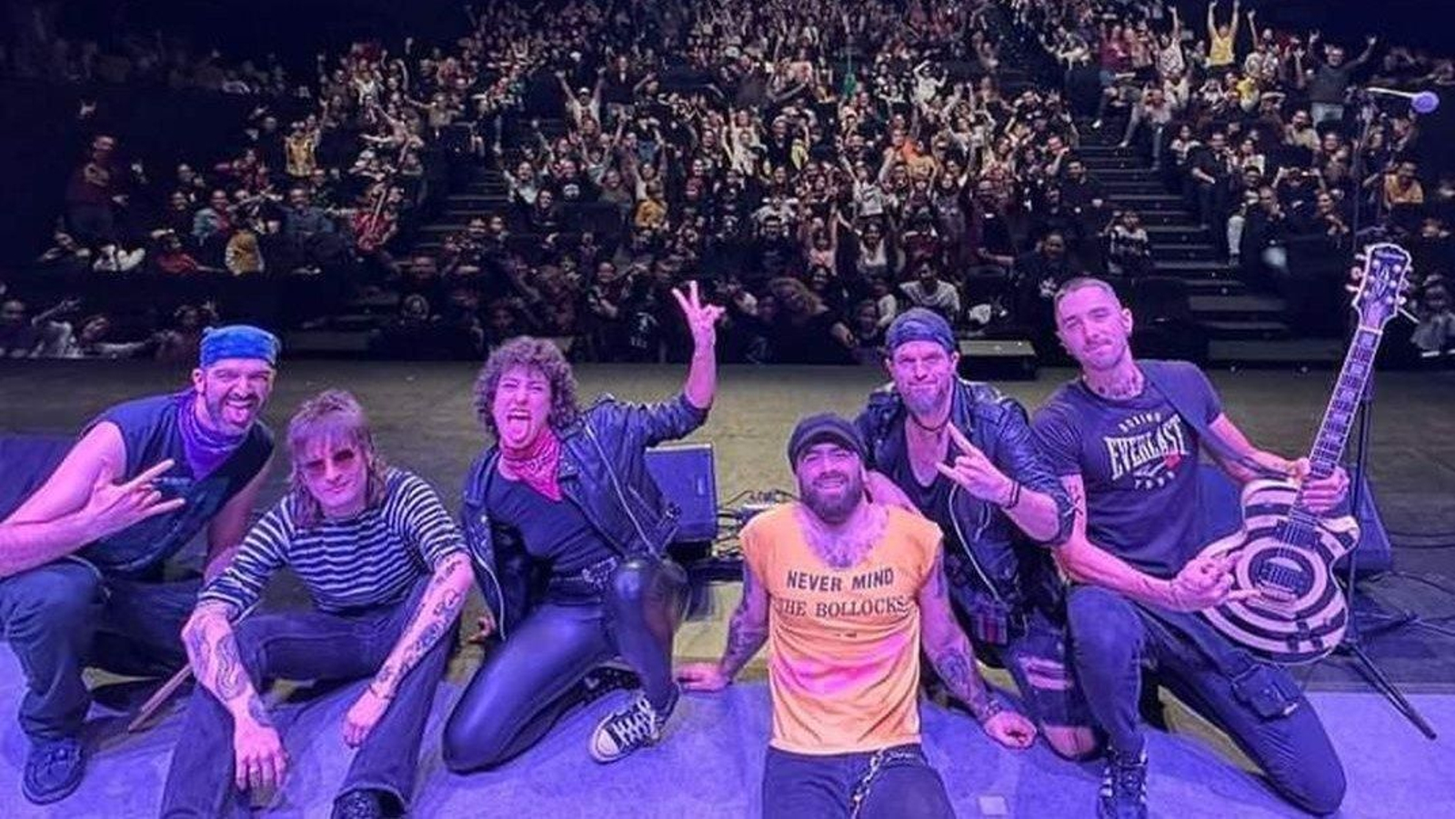 Los integrantes de la compañía Rock en Familia, durante uno de sus conciertos. El jueves estarán en Vigo.