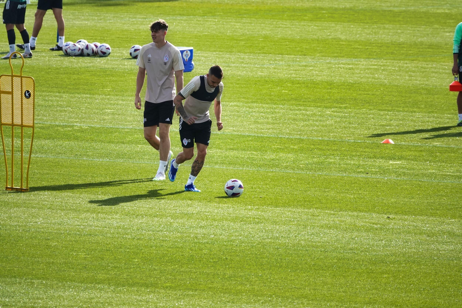 Entrenamiento del Celta en Mos.