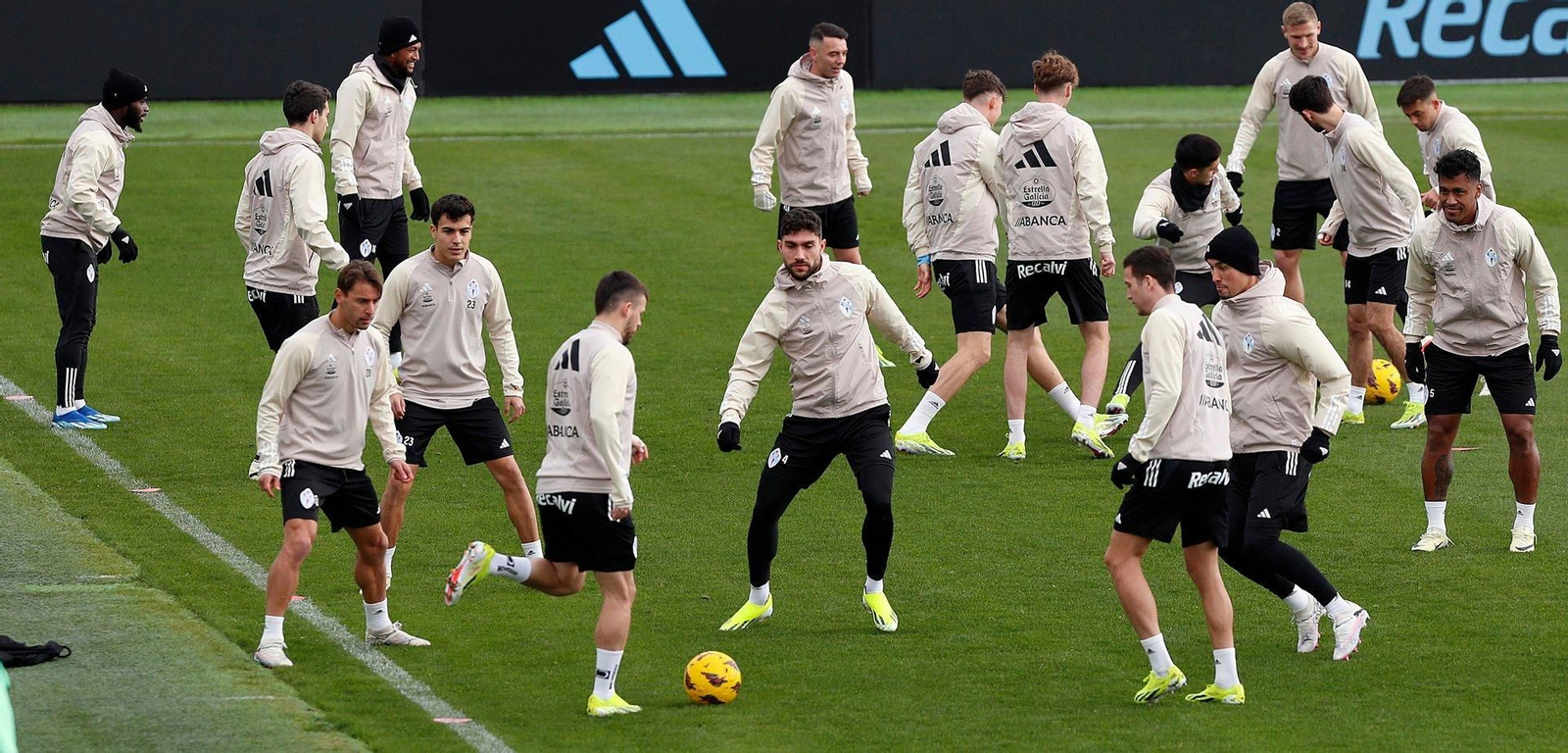 El Celta entrena en Mos.
