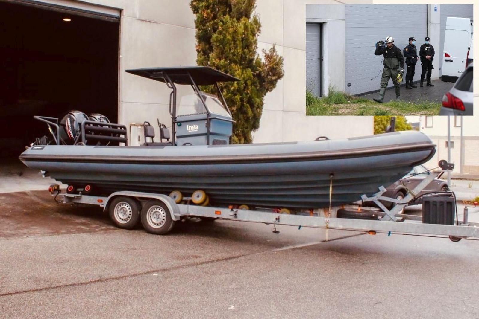 Imagen de archivo de una narcolancha intervenida.