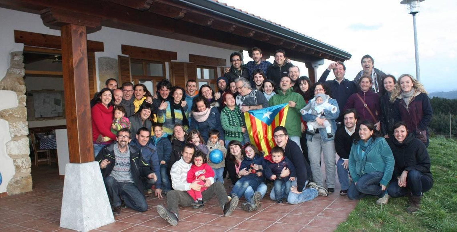 Socios del Centro Catalán de Bilbao durante uno de sus encuentros.