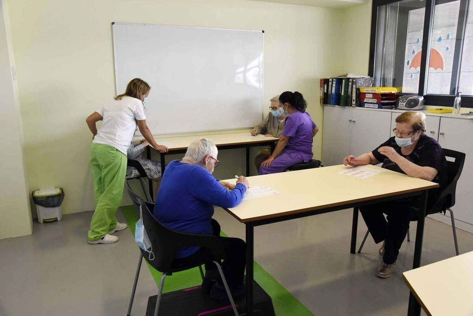 Usuarios y familiares estaban deseando volver al centro de día de Afaga.