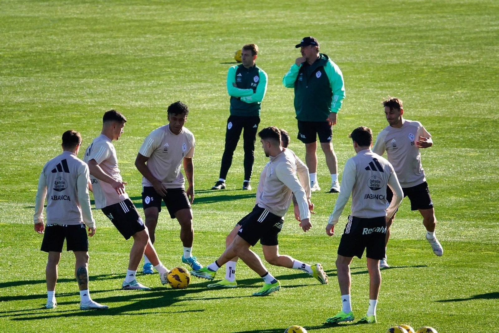 Entrenamiento Celta en Cidade deportiva en Mos.