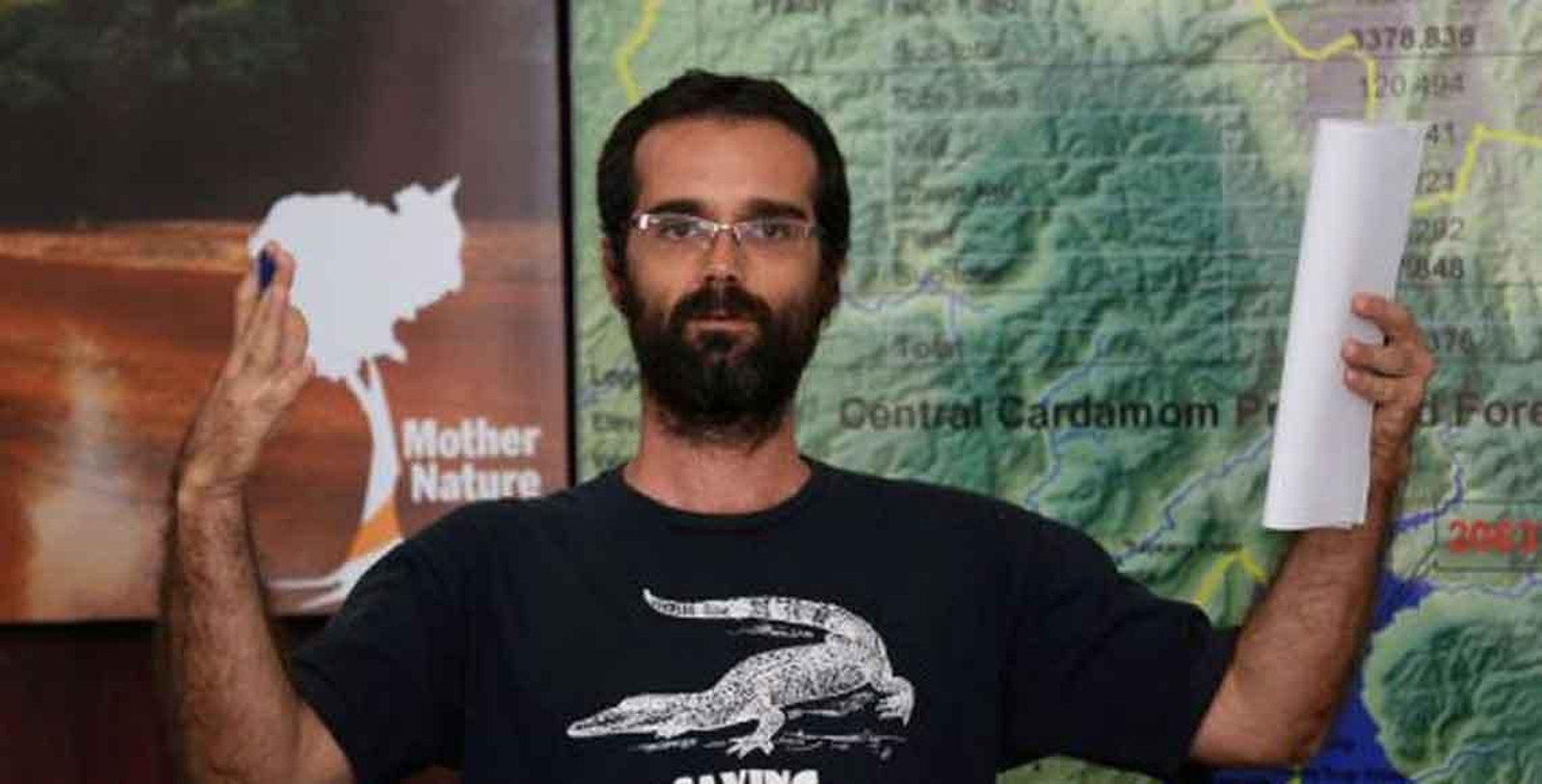 El ecologista español Alejandro González Davidson, fundador de la ONG Mother Nature.