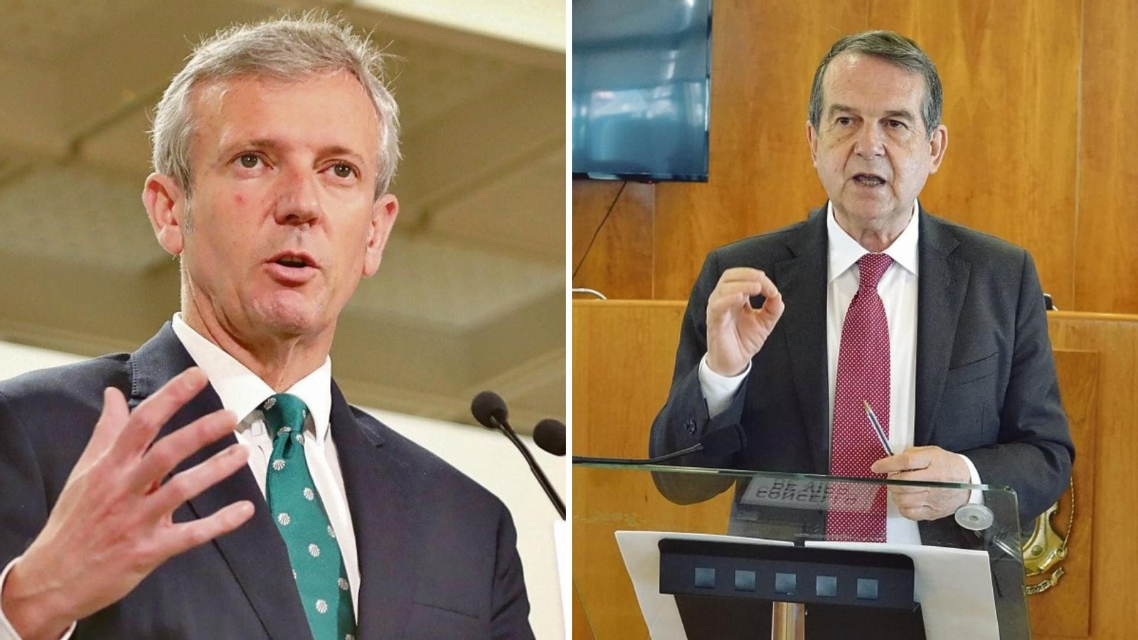 Alfonso Rueda y Abel Caballero.