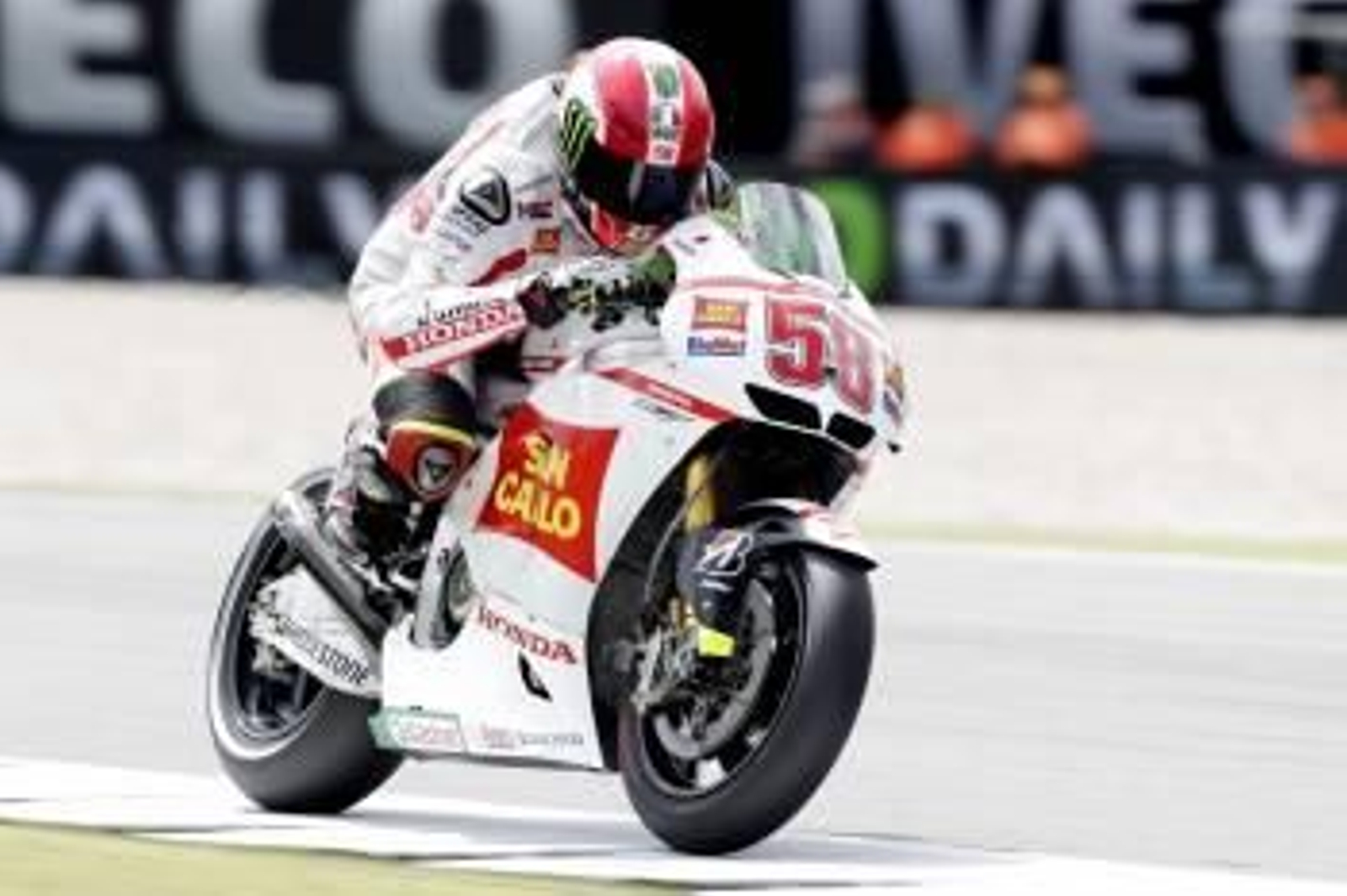 Marco Simoncelli, camino de la pole en los entrenamientos oficiales del GP de Holanda.? (Foto: v. jannink)