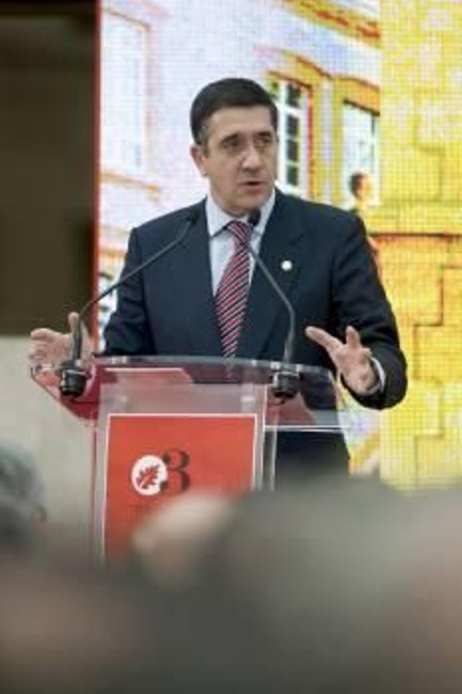 El lehendakari, Patxi López, durante su discurso.