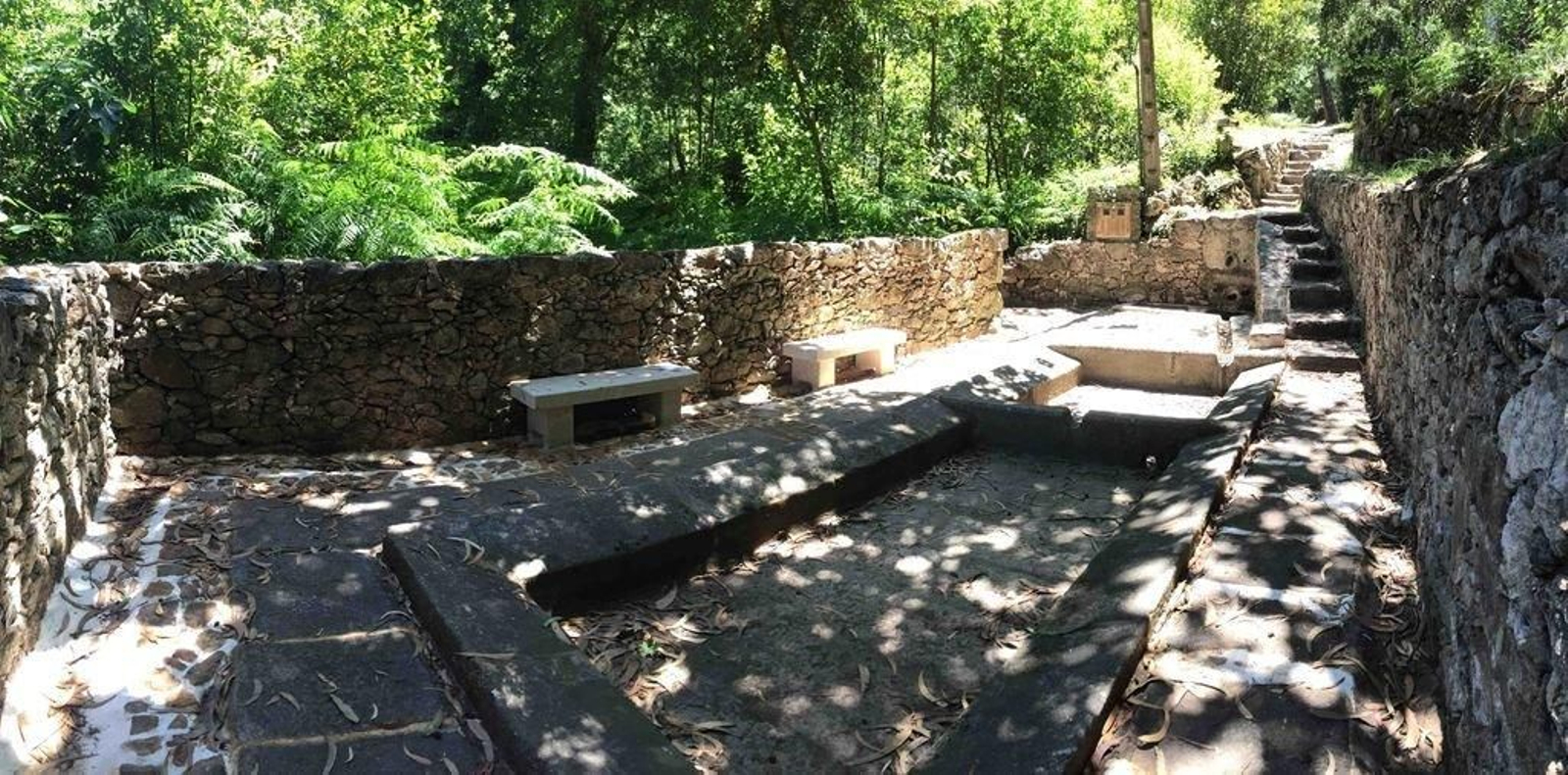 La obra permitió recuperar la zona en la que se encuentra el lavadero.