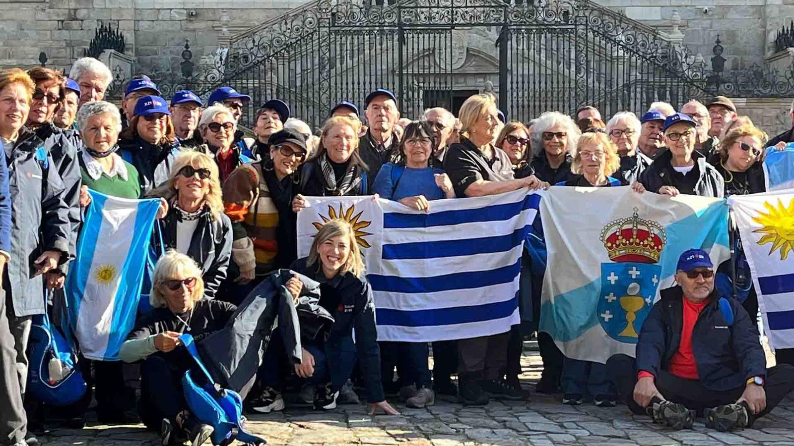 Imagen de la llegada a Santiago de participantes en los Reencontros co Xacobeo de la Secretaría Xeral da Emigración