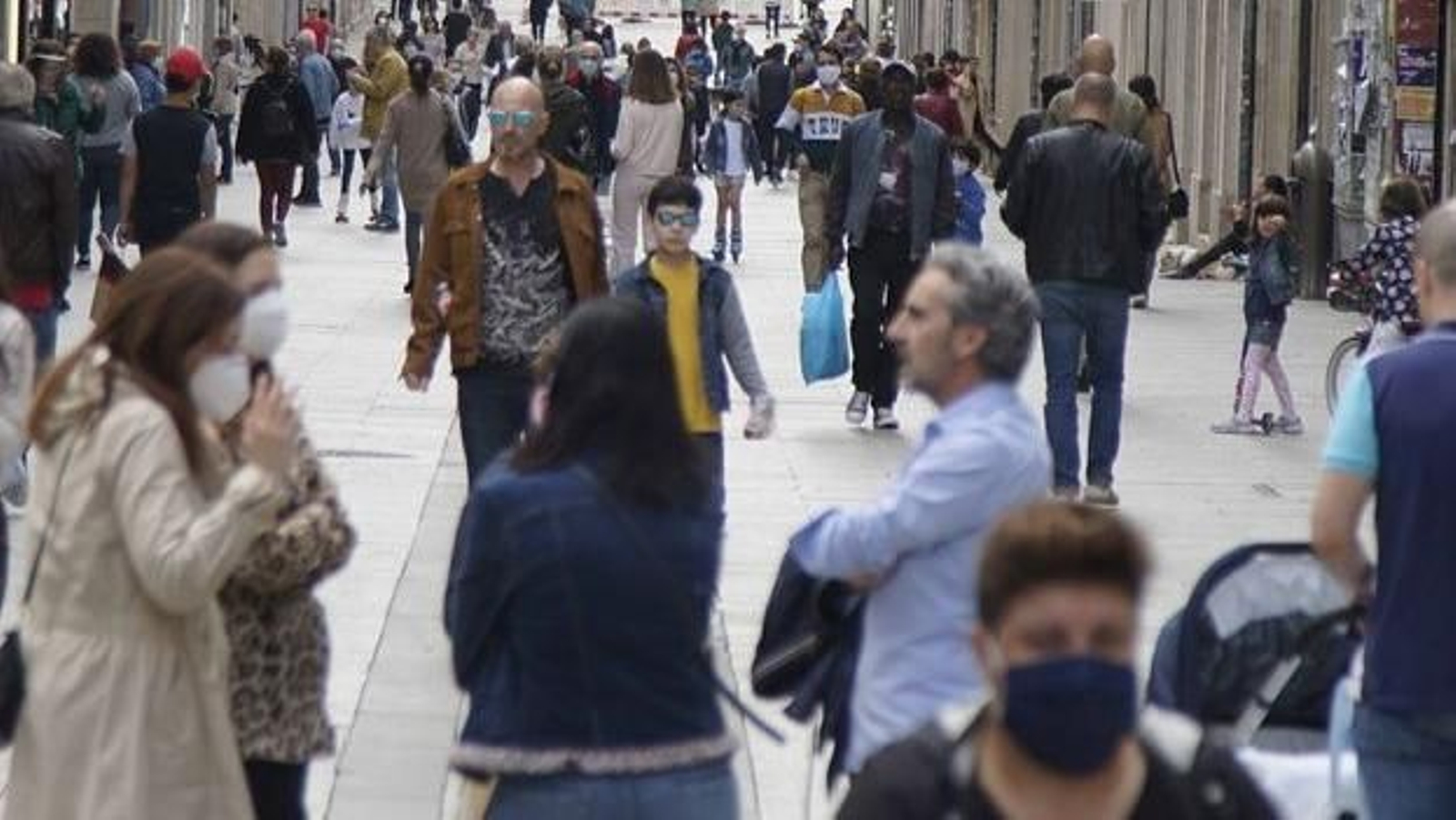 La calle del Príncipe, ayer por la tarde.