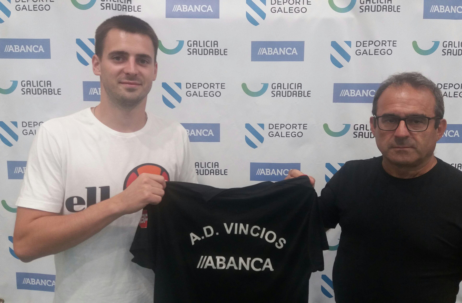 Fernando Padín, en su presentación con el Vincios Gondomar.