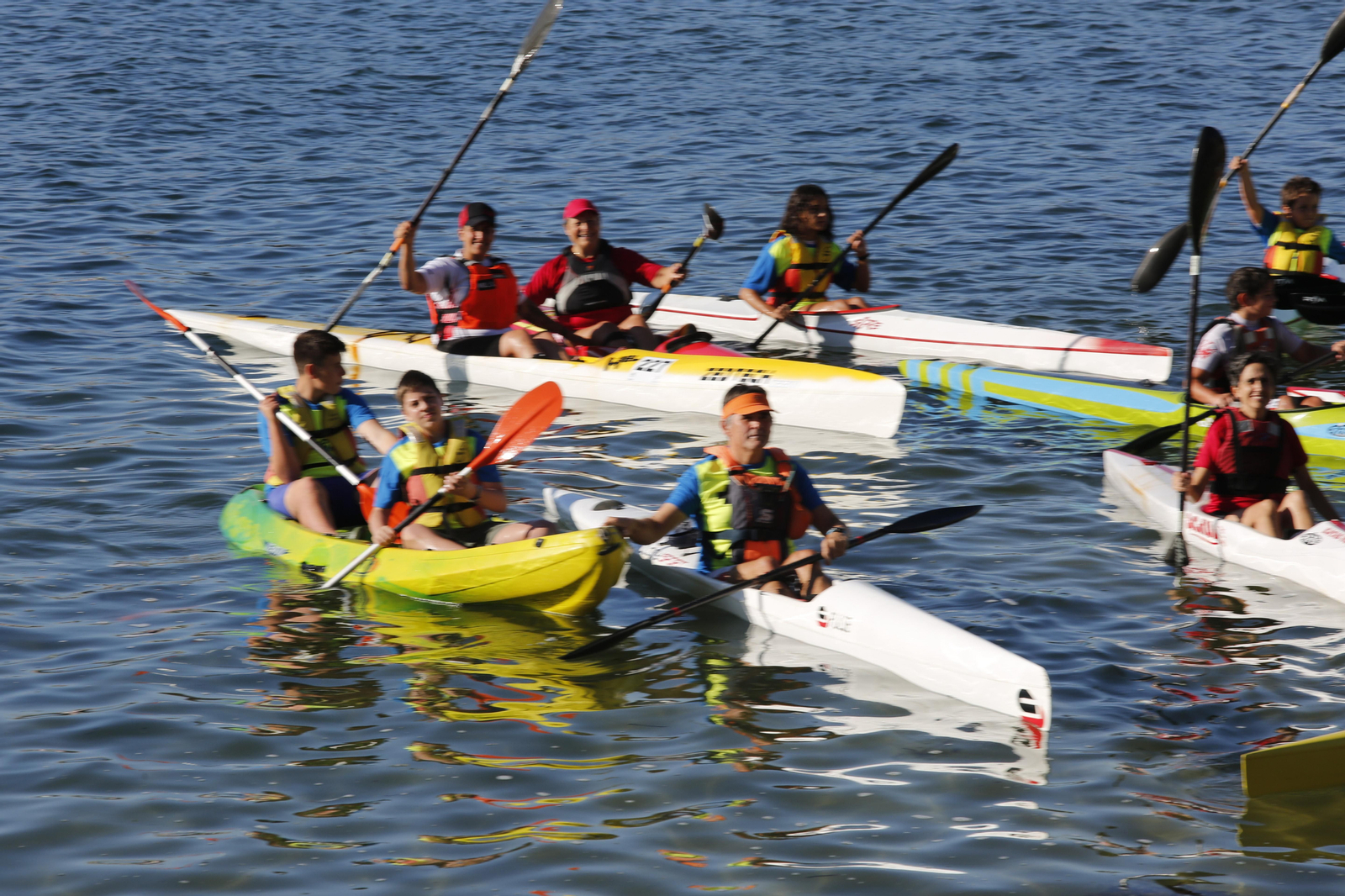 La jornada de entrenamiento especial de la mano de +Deporte Atlántico y el club de piragüismo Kayak Vigo