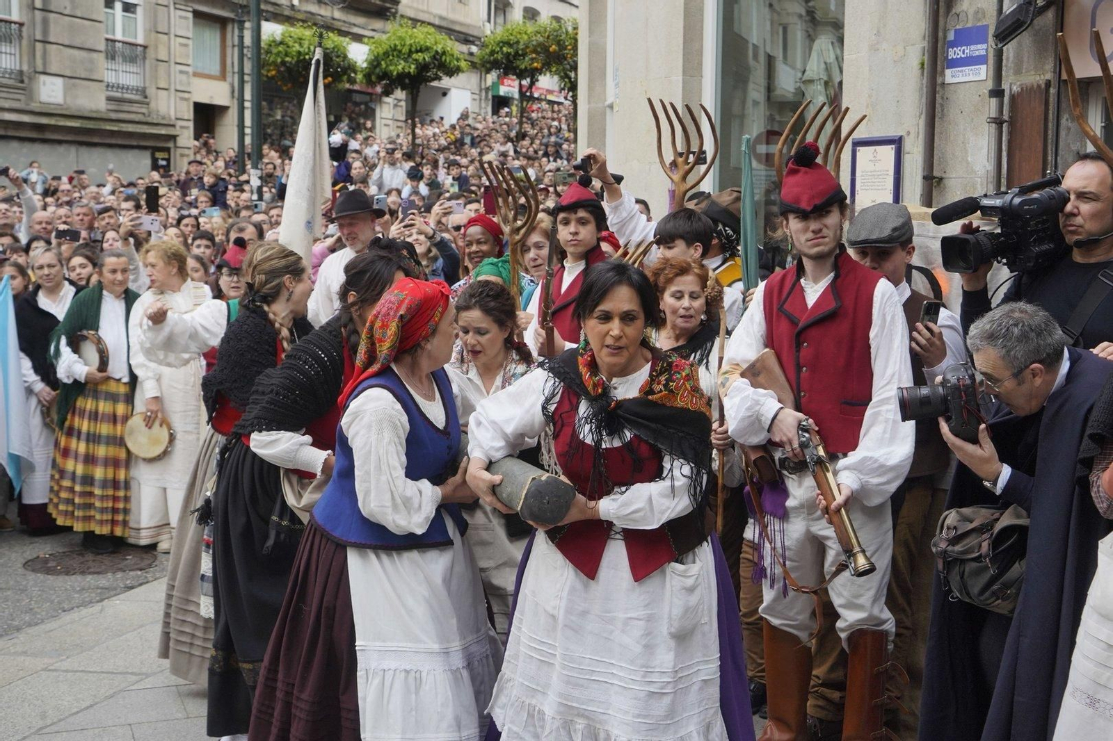 Representación de la Reconquista de Vigo 2024.