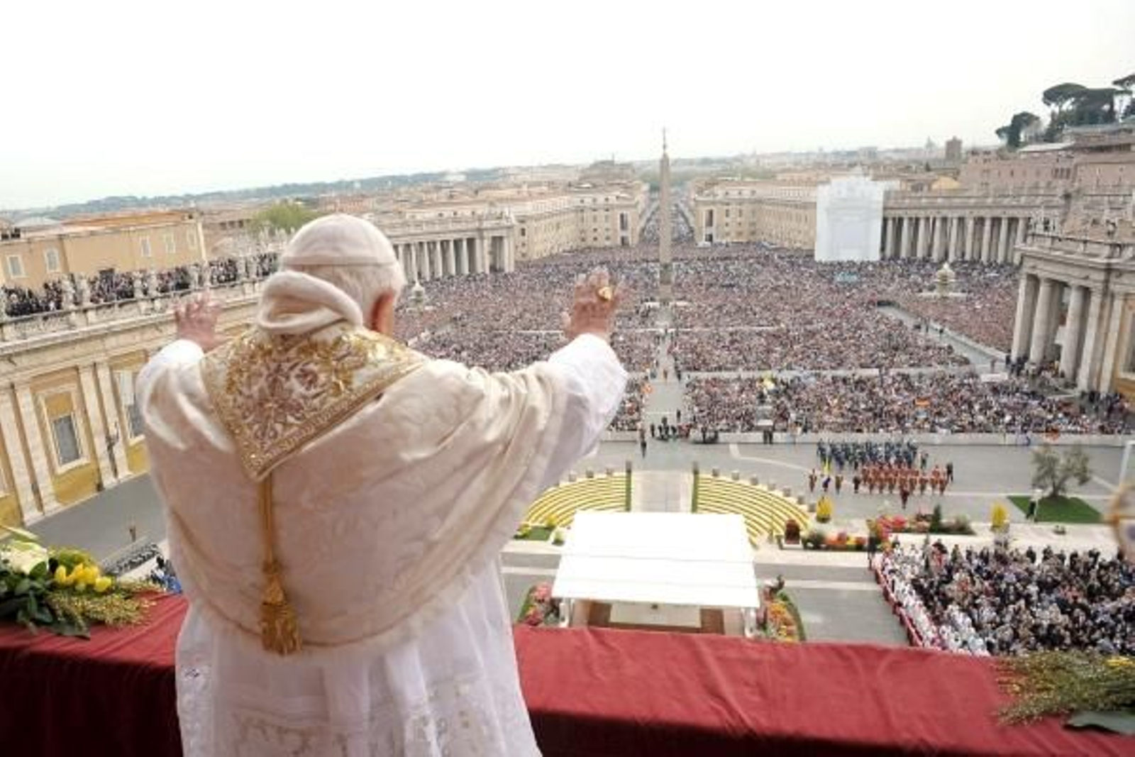 El Papa durante la misa de Pascua.