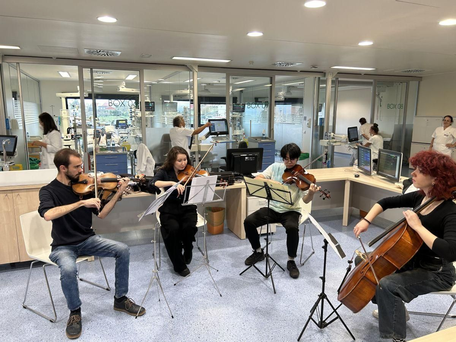 Una imagen del primer concierto celebrado en la UCI.