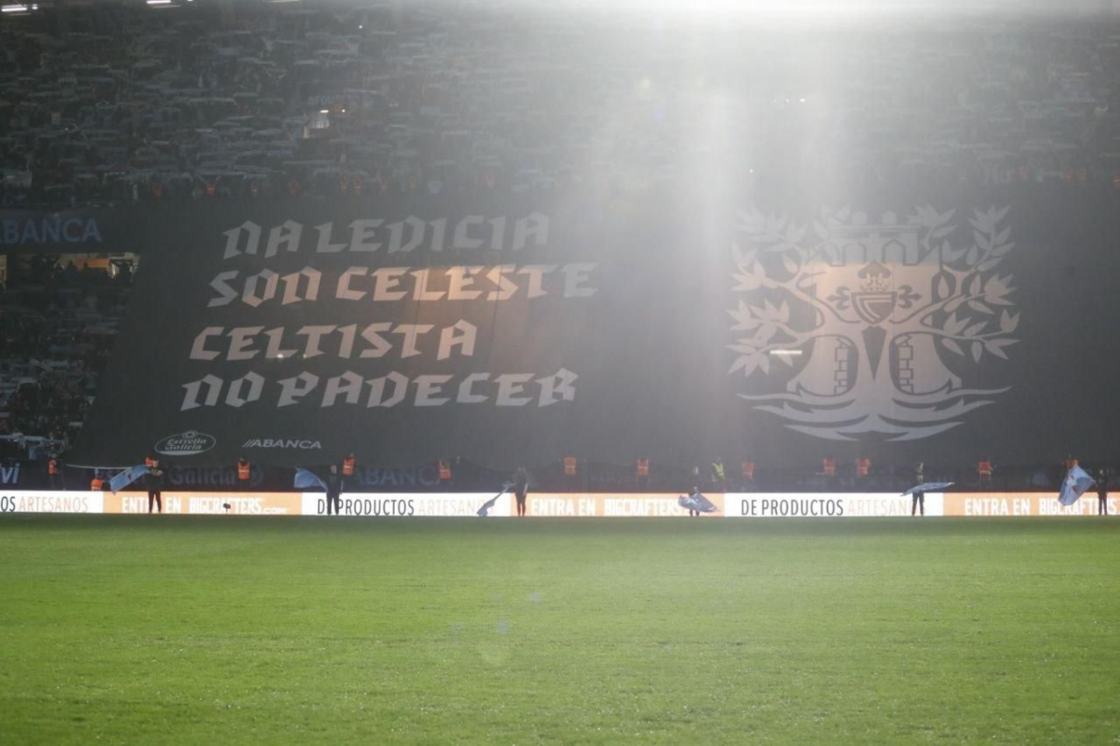 Pancarta del himno del Celta.