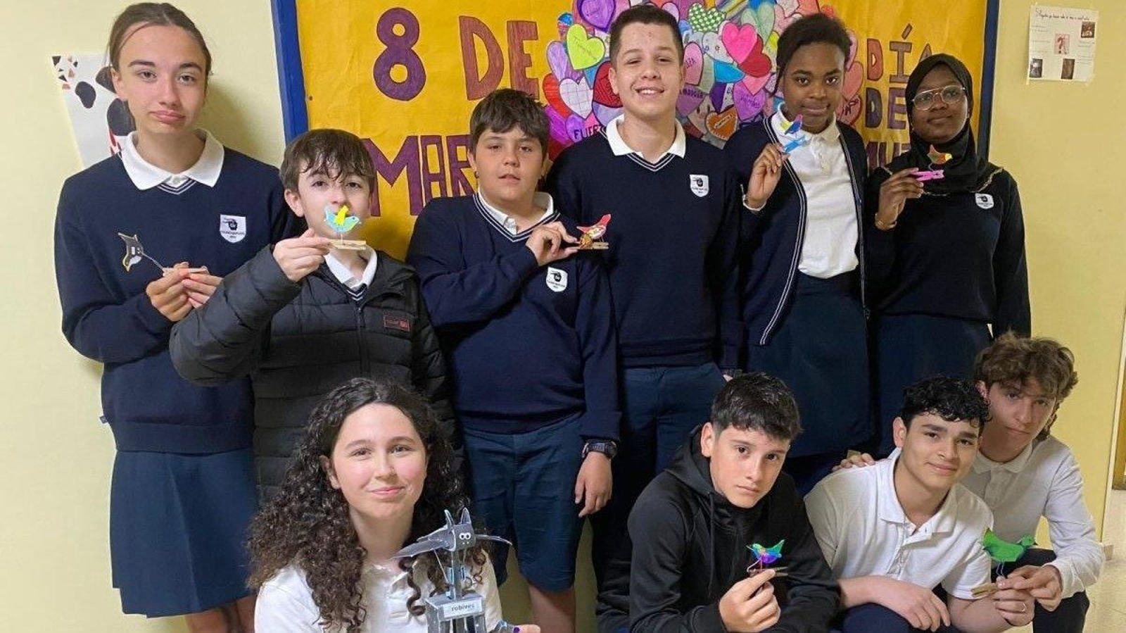 Alumnos del CPR Mercantil que participaron en la actividad.