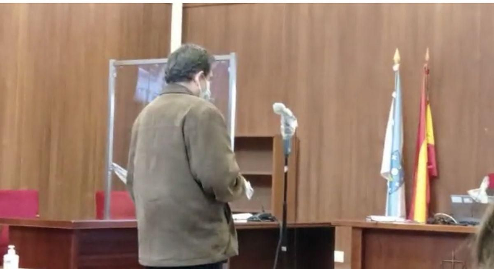El constructor, durante la vista en Pontevedra, en la que fue condenado en 2022.