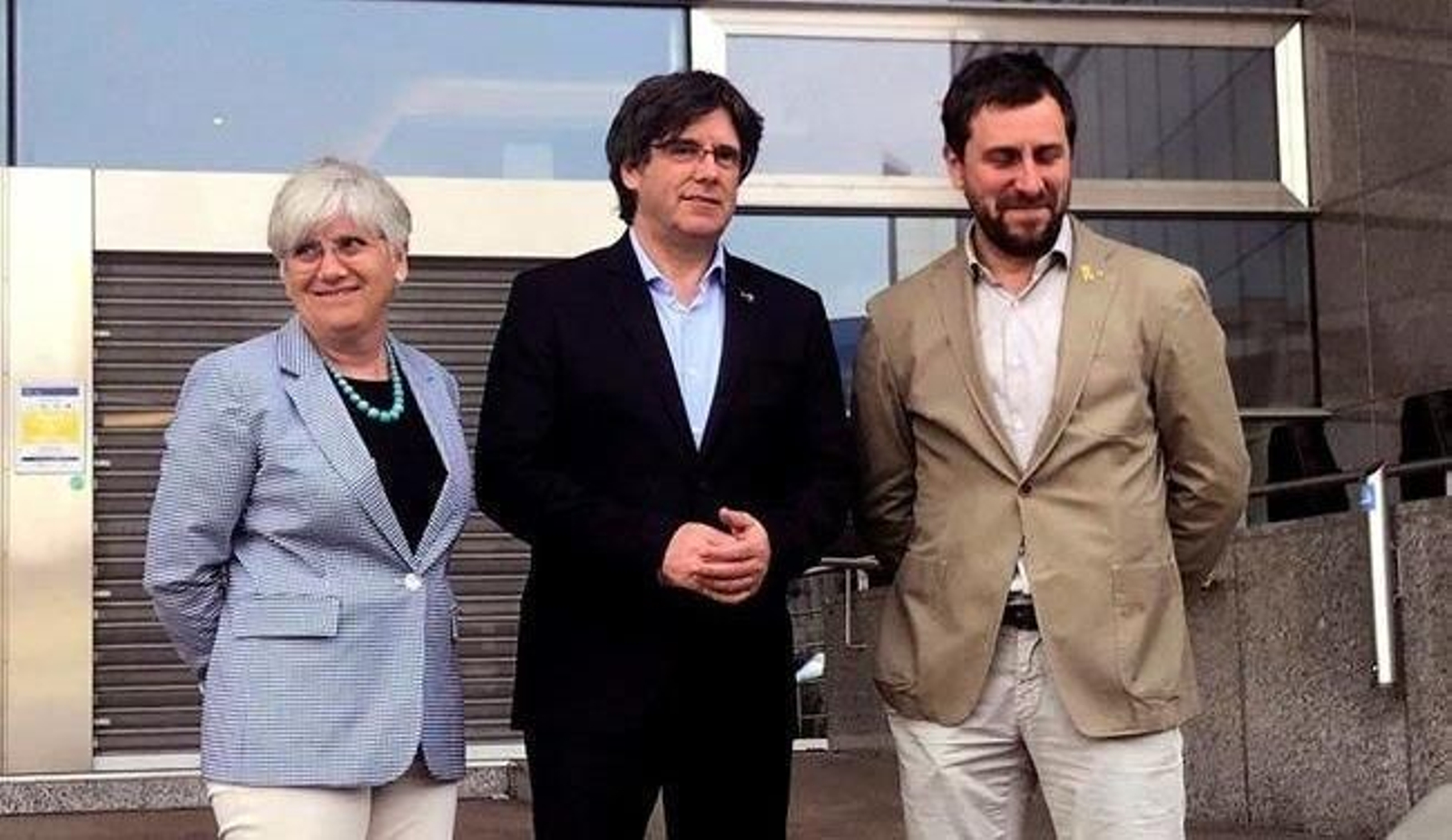 El expresidente de Cataluña y a su exconseller Toni Comín