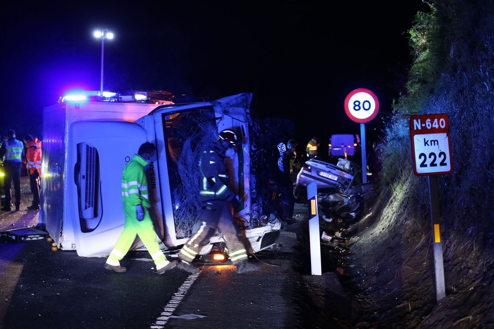 Tres muertos en un accidente de tráfico en Caldas de Reis // Alberte