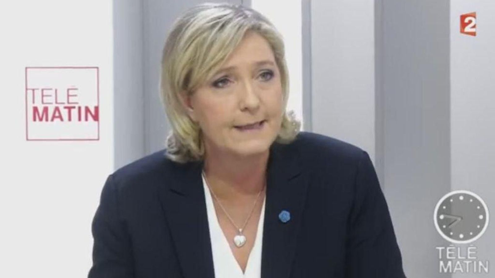 Marine Le Pen aseguró en el Tele Matin de France 2 que quiere recuperar la producción de vehículos en Francia.