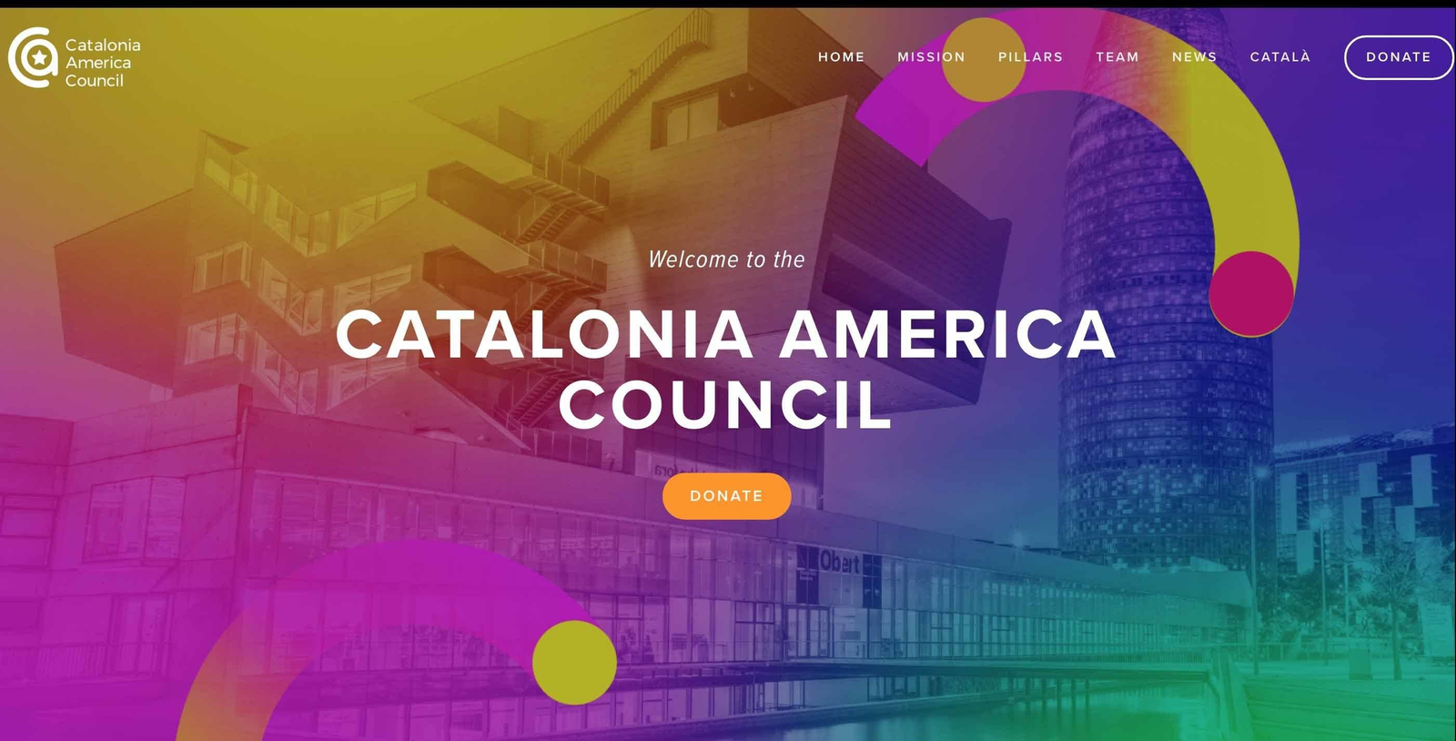 Web del Consejo de Cataluña en América.