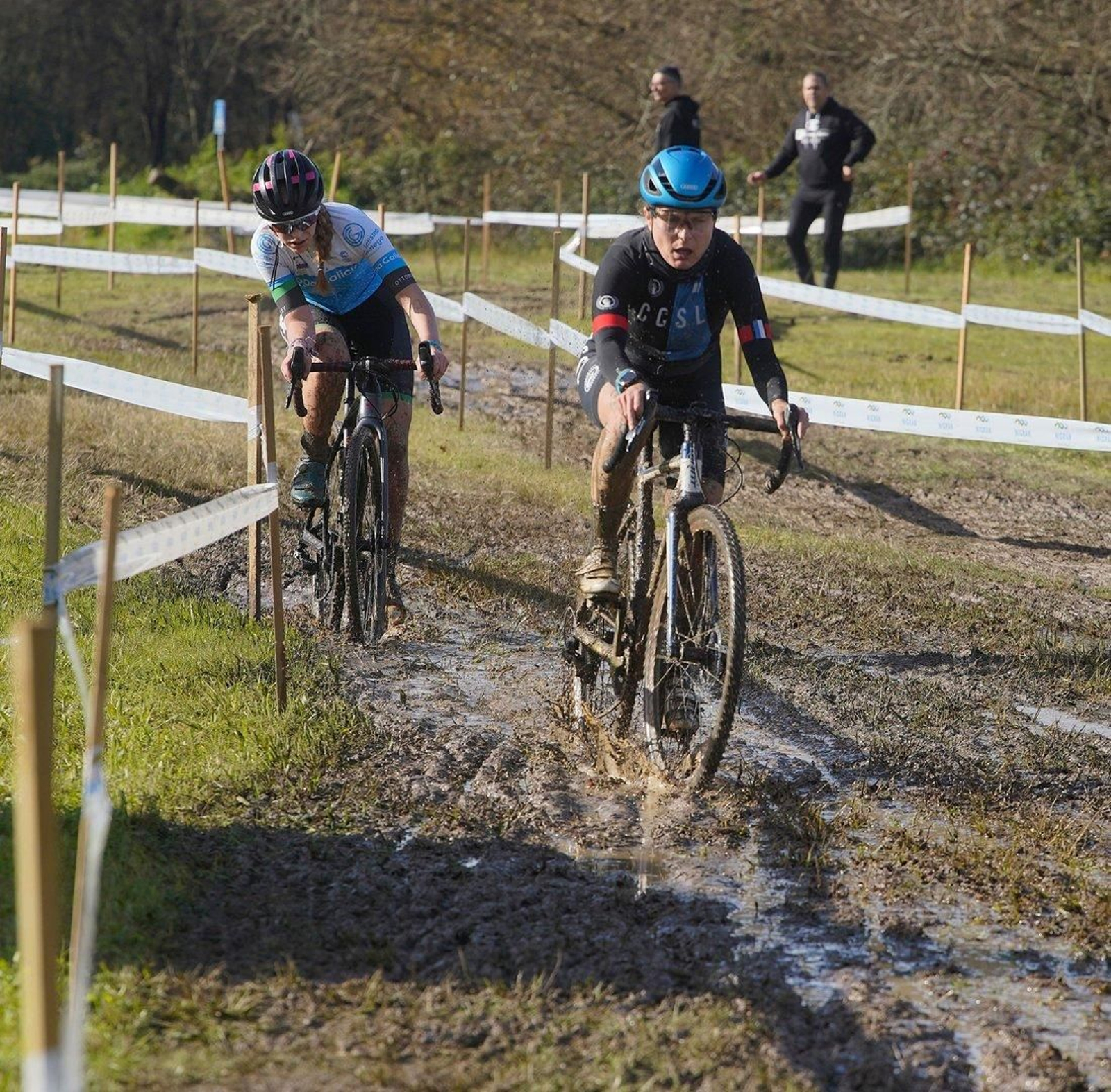 Mulleres na Copa Galicia de ciclocross en Nigrán.
