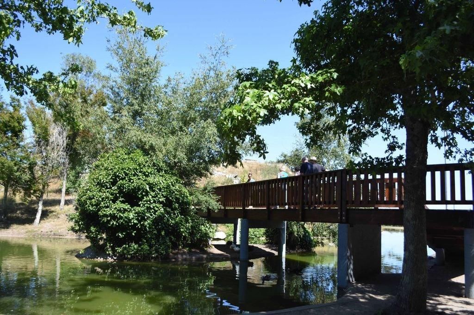 Parques forestales como el de Monte dos Pozos, con instalaciones como cafeterías o cantinas son los más concurridos durante el verano.