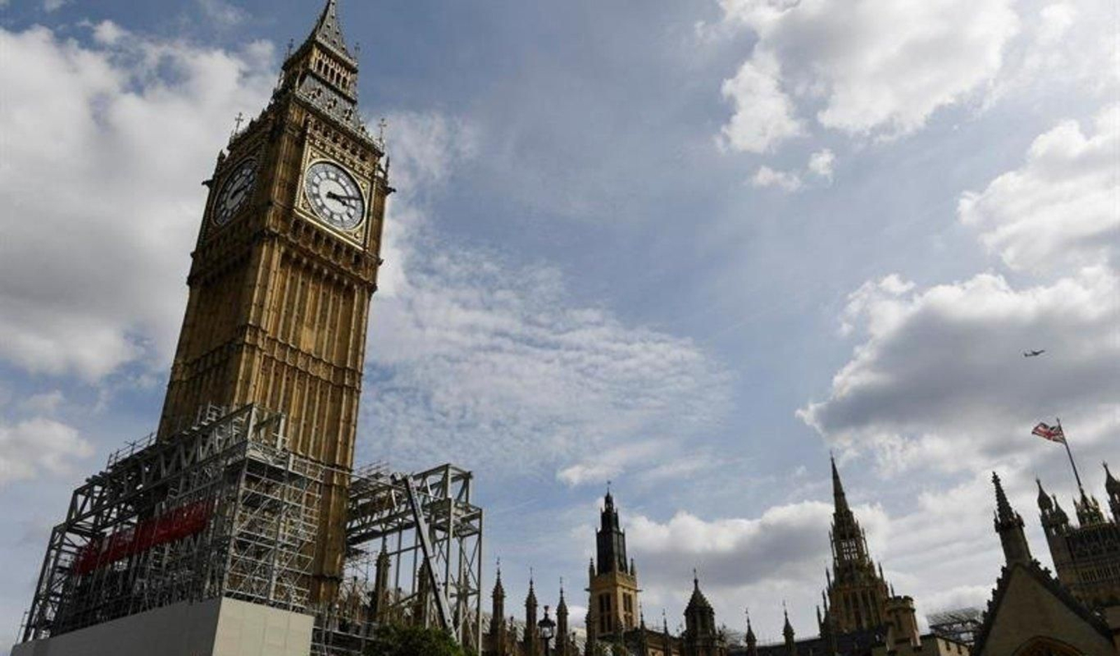 Vista de la Torre Elizabeth, que alberga el Big Ben, en el centro de Londres