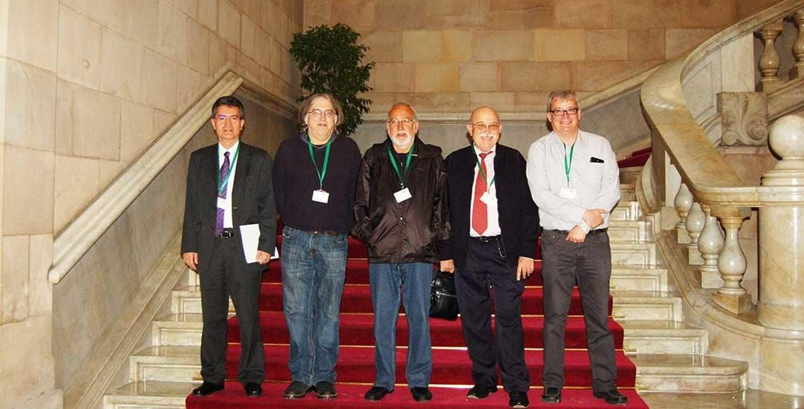 La delegación de la FIEC estuvo formada por Antoni Montserrat Moliner, Xavier Tudela, Albert Masquef, Jordi Gairin y Oriol Vicente.