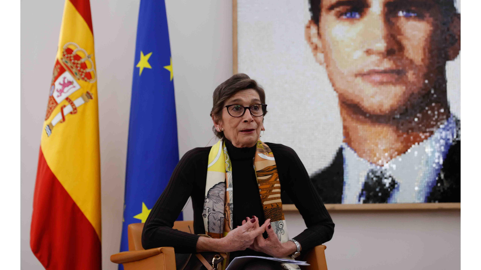 La embajadora de España en Argentina, María Jesús Alonso Jiménez, durante la presentación de la sexta edición de la iniciativa de cooperación empresarial Rising UP in Spain, en Buenos Aires (Argentina). EFE/Juan Ignacio Roncoroni