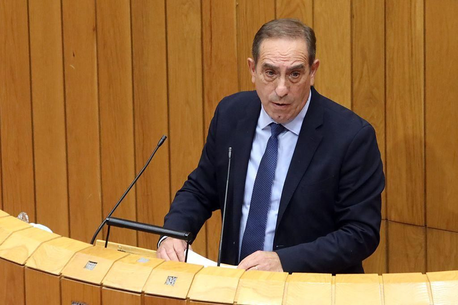 Valeriano Martínez, durante su intervención en la Cámara.