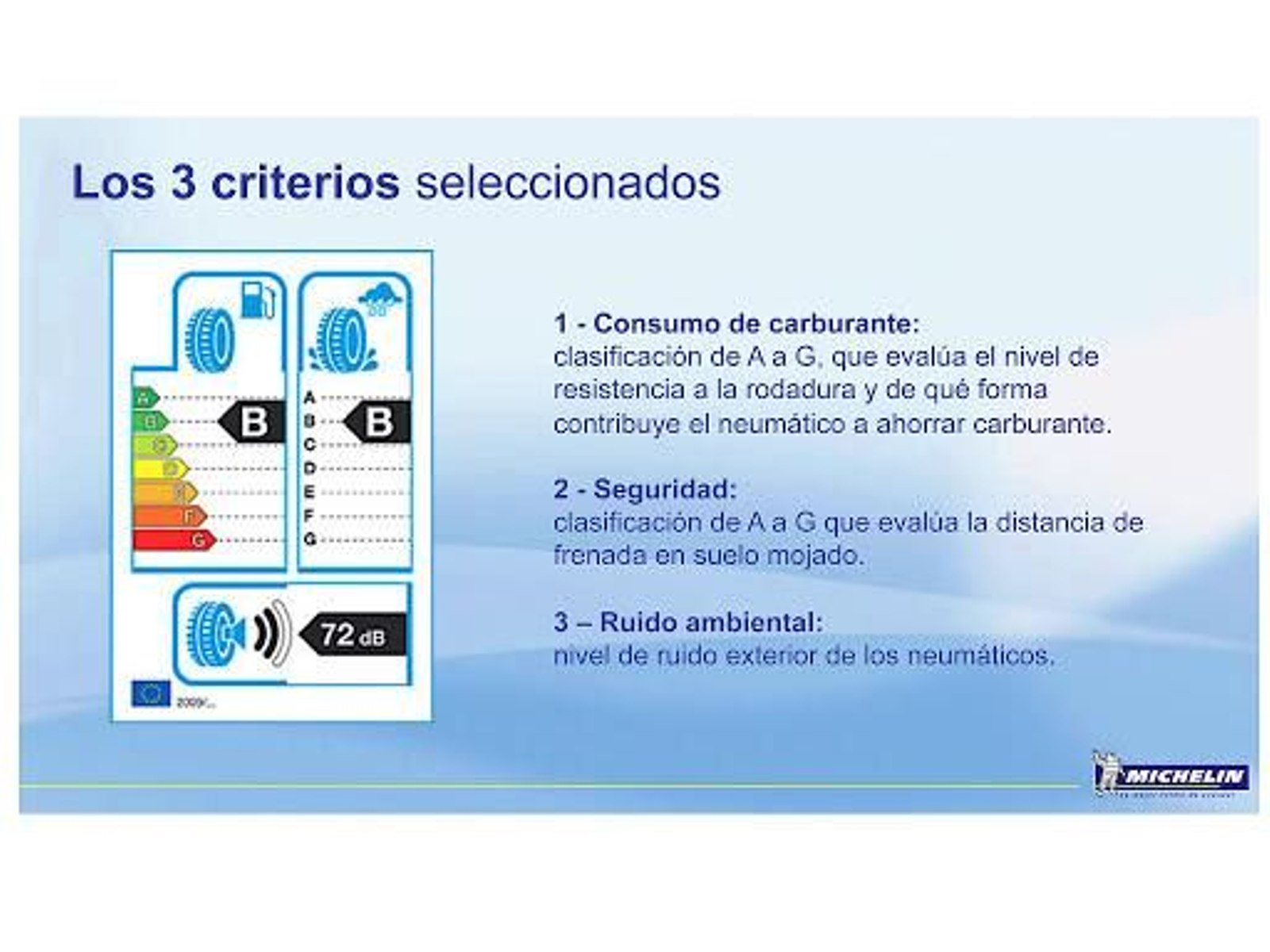 El nuevo etiquetado de neumáticos