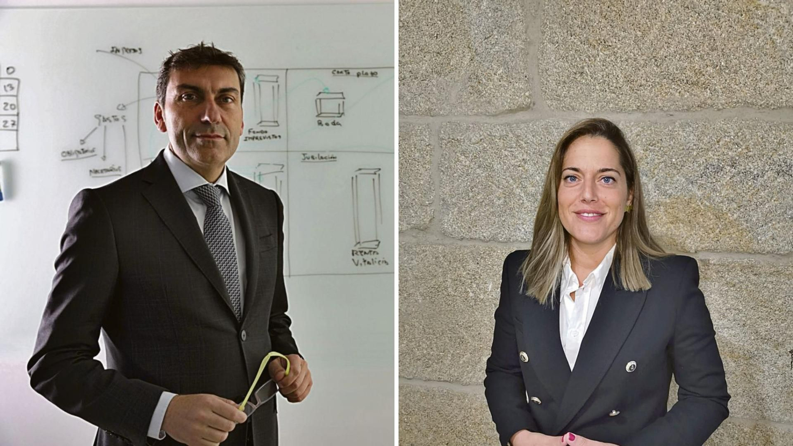 Dositeo Amoedo preside la Asociación de Educadores Financieros y Victoria Iglesias es educadora certificada.