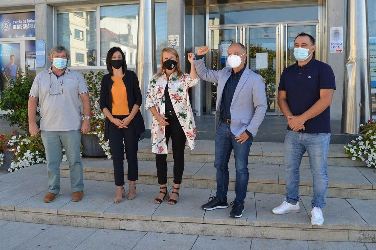 David Regades coa alcaldesa Loli Castiñeira.