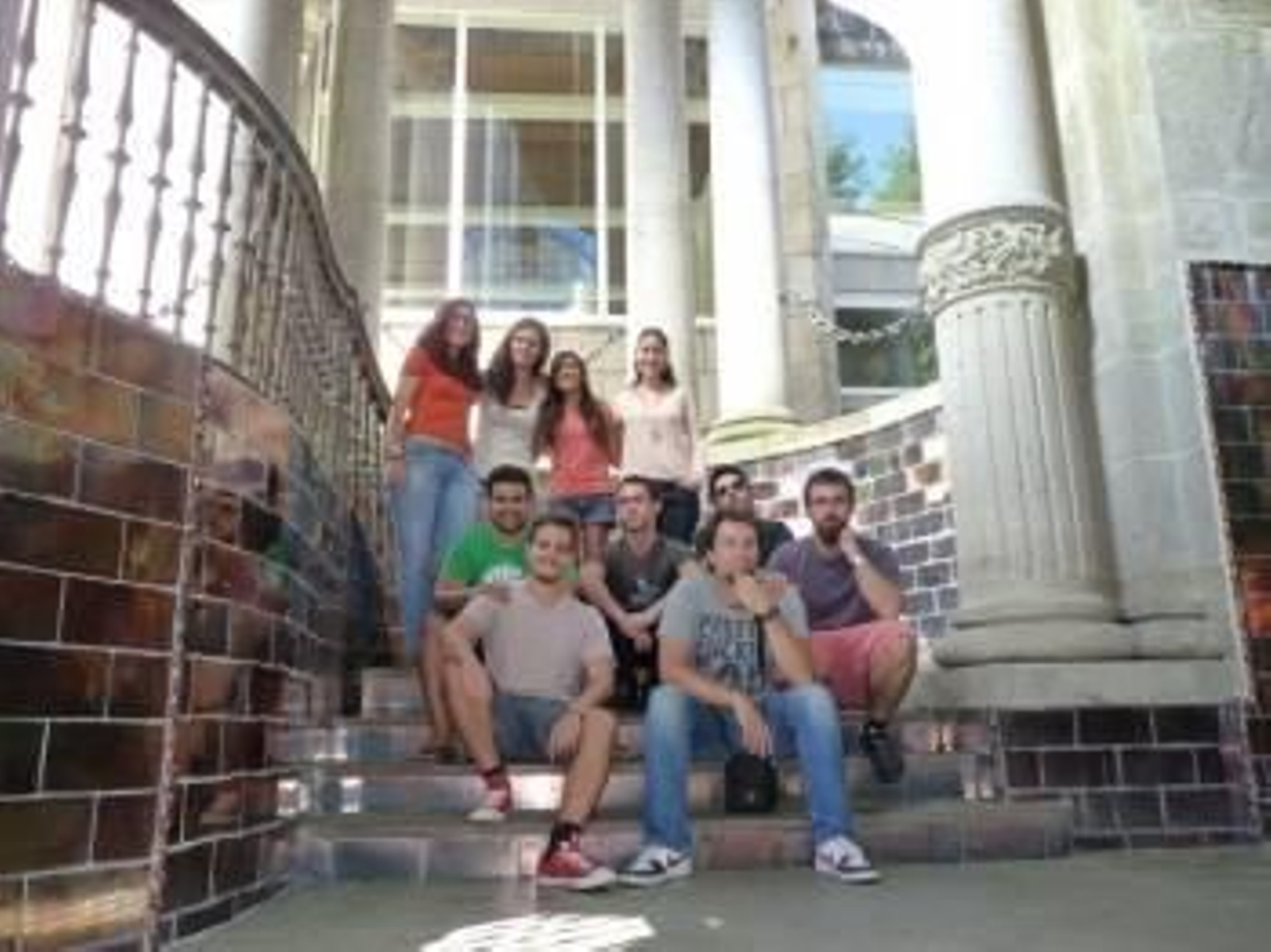 El grupo de becarios de la Fundación Mondariz, en las instalaciones del Balneario