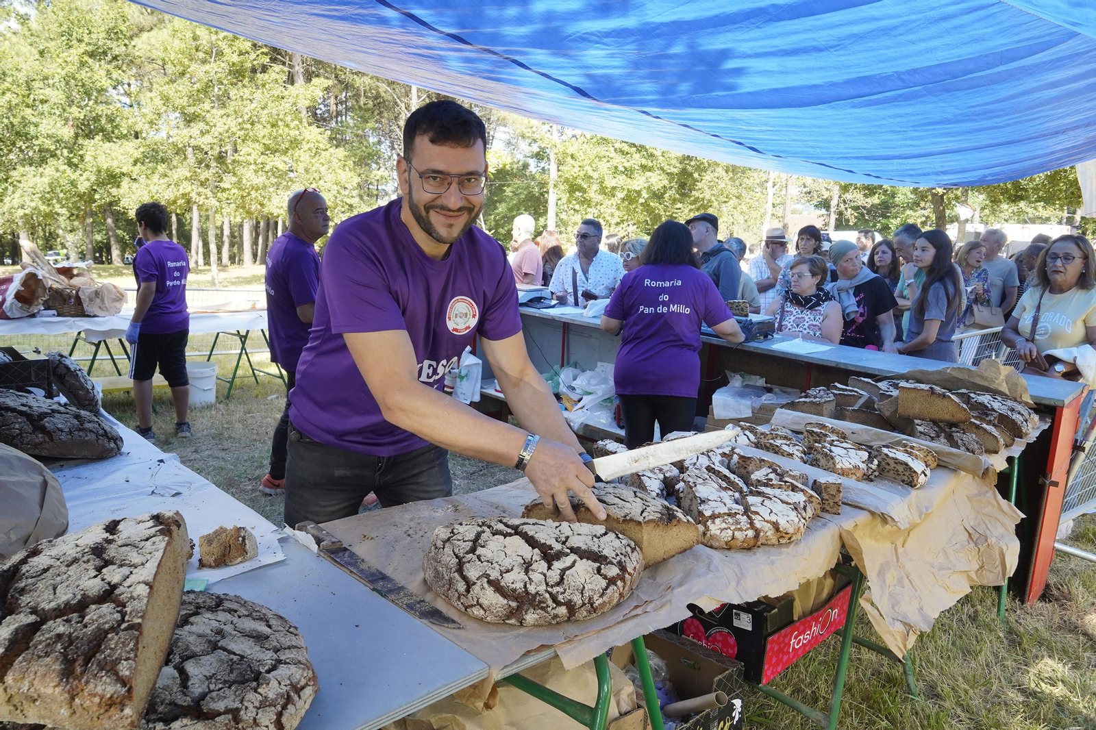Celebración de la Romaría do Pan de Millo en Cabral.