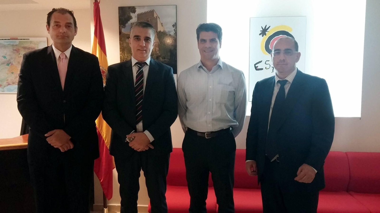 Los representantes de la DO Ribeiro en la Cámara de Comercio de España en Puerto Rico.