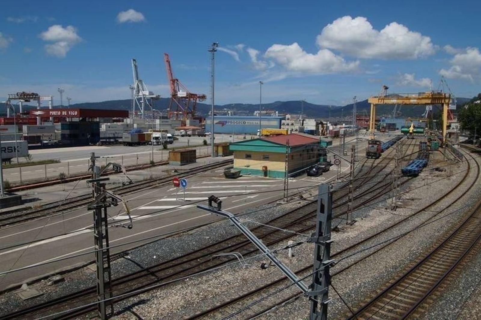 El Corredor Atlántico conectará los grandes puertos europeos por ferrocarril. En la imagen, Guixar.