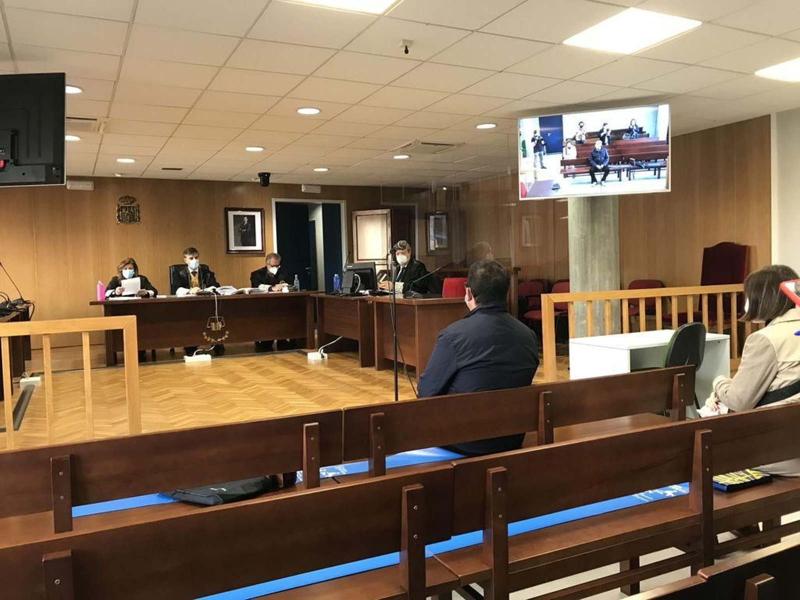 El acusado, ayer, durante el juicio celebrado en la sección quinta de la Audiencia.