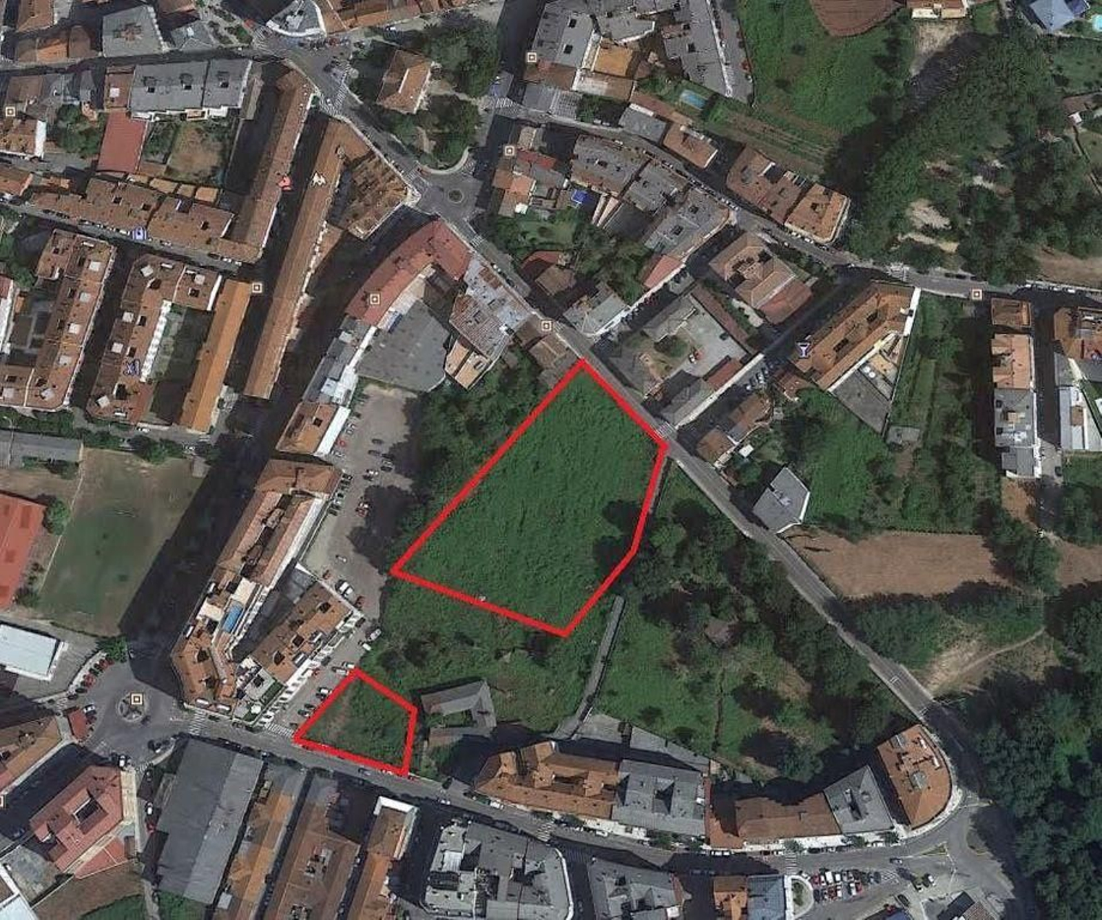 Los dos espacios proyectados por el Concello de Ponteareas.